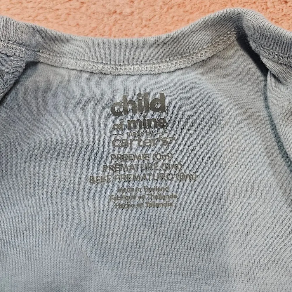 Child of Mine by Carter's Shark Outfit Preemie Set